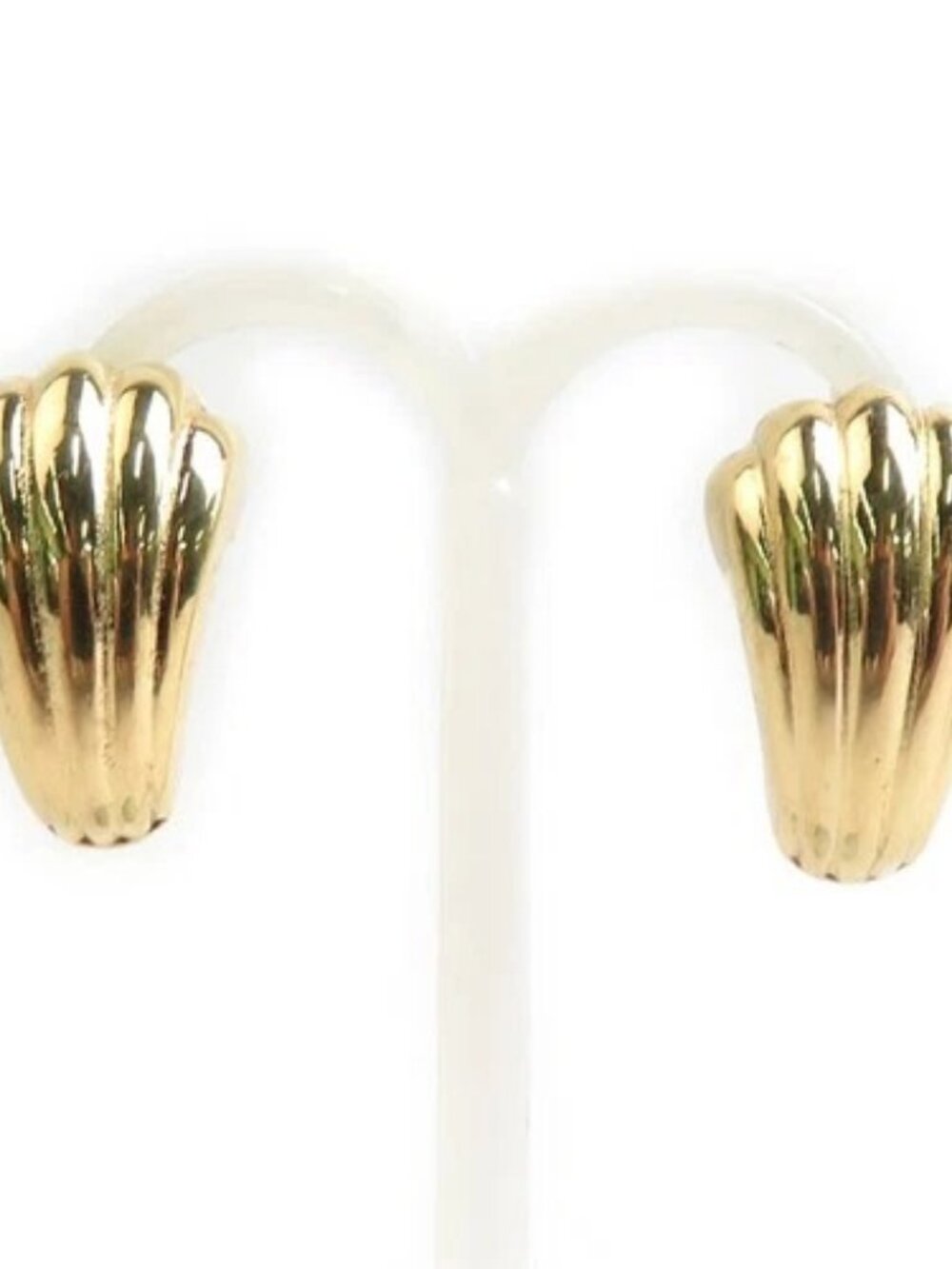 Auth Christian Dior Earrings Gold Metal - 56600a